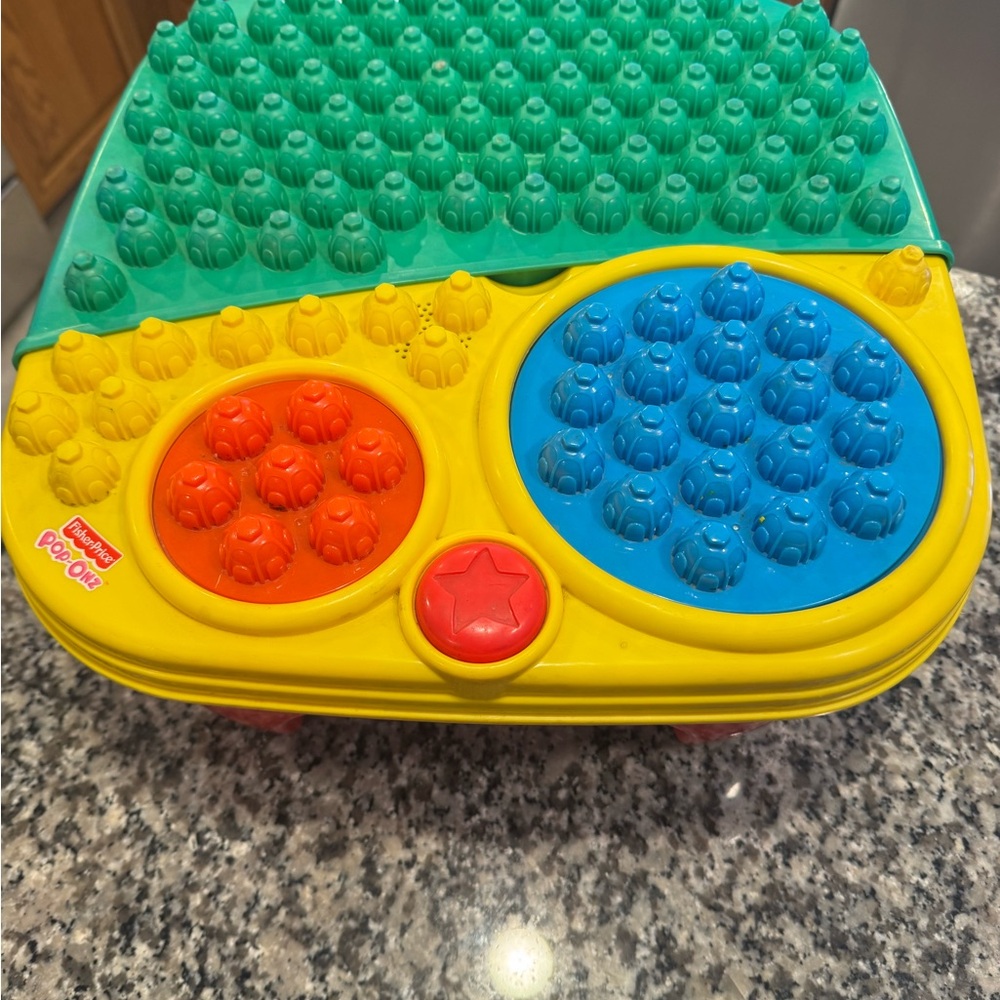 Fisher-Price Pop-On Kids Toy in Yellow, Green, Blue, Orange, Red